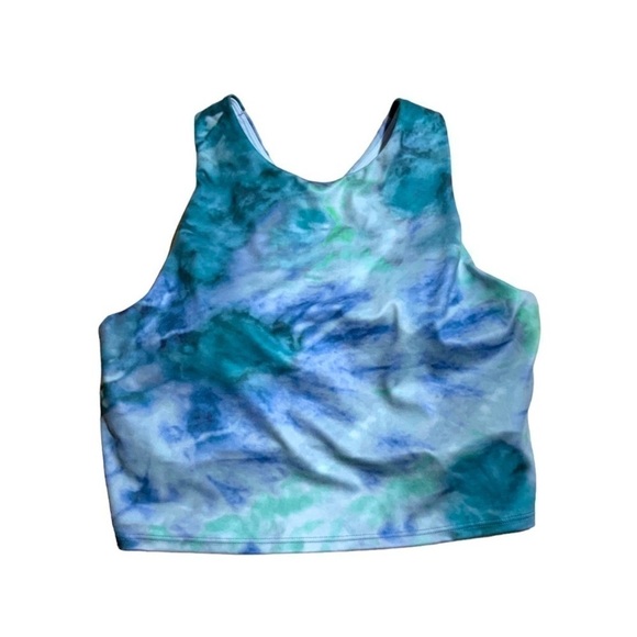 Athleta Conscious Crop Printed Tie Dye Padded blue
Sports Bra Size Medium NWT - Picture 3 of 8